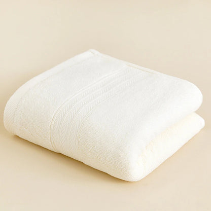 4-Piece Space-Themed Striped Cotton Towel Set — Bath, Face & Gym