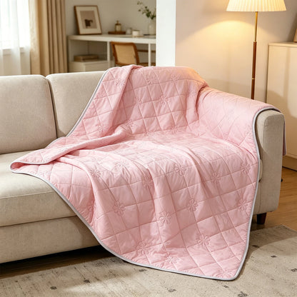 ROSEKIND 1pc Soft Cooling Blanket, 300 GSM, 90*108 Inch, Lightweight & Breathable Cold blanket for  Hot Sleepers, Multifunctional Blanket for Bed Sofa Office Travel, Durable Blanket for All-season Use, Available In 5 Colors A
