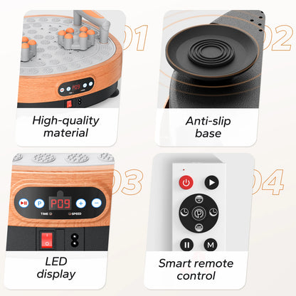 MERACH Vibration Plate Exercise Machine | Foot Massager, 99 Speeds & Remote Control