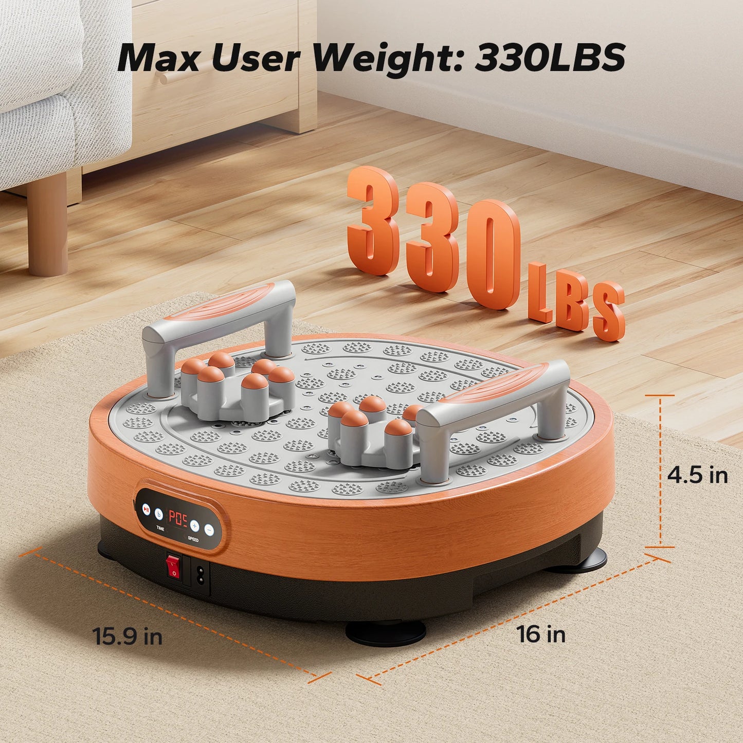 MERACH Vibration Plate Exercise Machine | Foot Massager, 99 Speeds & Remote Control