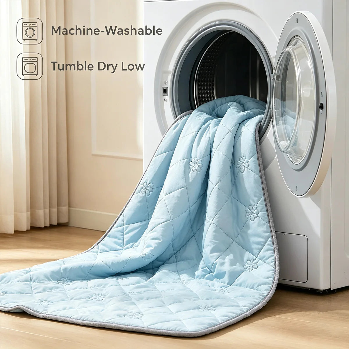 ROSEKIND 1pc Soft Cooling Blanket, 300 GSM, 90*108 Inch, Lightweight & Breathable Cold blanket for  Hot Sleepers, Multifunctional Blanket for Bed Sofa Office Travel, Durable Blanket for All-season Use, Available In 5 Colors A