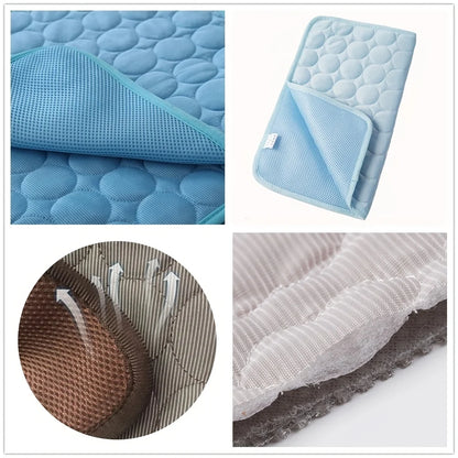 Dog Cooling Mat — Extra Large Summer Ice Pad Blanket for Dogs & Cats