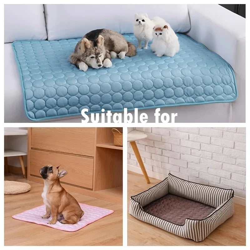 Dog Cooling Mat — Extra Large Summer Ice Pad Blanket for Dogs & Cats