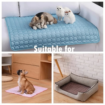 Dog Cooling Mat — Extra Large Summer Ice Pad Blanket for Dogs & Cats