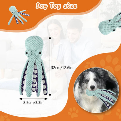 Squeaky Octopus Shell Puzzle Toy – Dog & Cat Plush Sniff Toy for Teeth Cleaning & Play