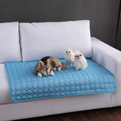 Dog Cooling Mat — Extra Large Summer Ice Pad Blanket for Dogs & Cats