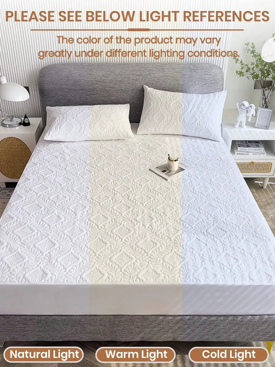 Fitted sheet, size 99X190cm (38.97X74.8 inch), 30cm (11.81 inch) deep pocket. Waterproof, skin-friendly and comfortable, perfect for bedrooms.