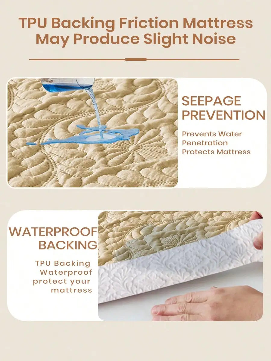 Fitted sheet, size 99X190cm (38.97X74.8 inch), 30cm (11.81 inch) deep pocket. Waterproof, skin-friendly and comfortable, perfect for bedrooms.