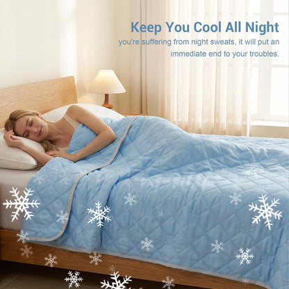 ROSEKIND 1pc Soft Cooling Blanket, 300 GSM, 90*108 Inch, Lightweight & Breathable Cold blanket for  Hot Sleepers, Multifunctional Blanket for Bed Sofa Office Travel, Durable Blanket for All-season Use, Available In 5 Colors A