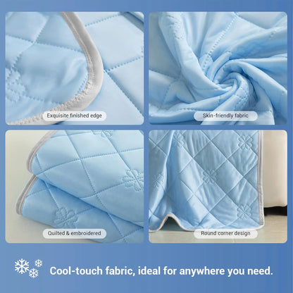 ROSEKIND 1pc Soft Cooling Blanket, 300 GSM, 90*108 Inch, Lightweight & Breathable Cold blanket for  Hot Sleepers, Multifunctional Blanket for Bed Sofa Office Travel, Durable Blanket for All-season Use, Available In 5 Colors A