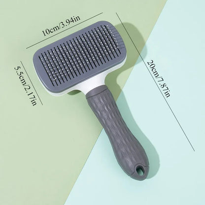 2-in-1 Pet Grooming Brush, Massaging Deshedder