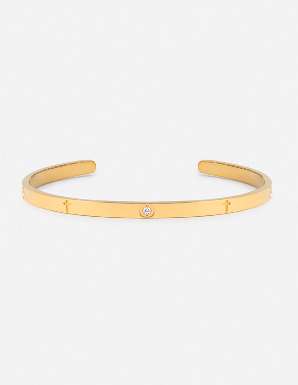 Eternity Gem Cuff Bracelet