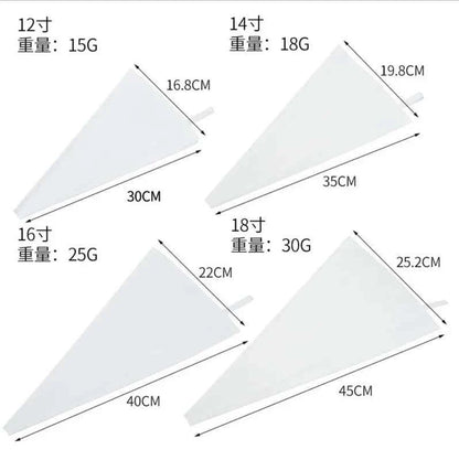6 sizes 100% Cotton Reusable Cream Pastry Icing Bag Baking Cooking Cake Tools Piping Bag Kitchen Accessories Eco-Friendly