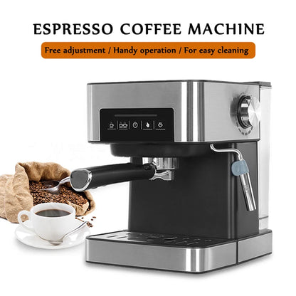 Semi-Automatic Touch Screen Espresso Machine | 20 Bar 850W Coffee Maker 220V