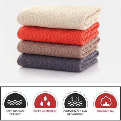 100% Cotton Waffle Bath Towels | Quick-Dry Absorbent Towel Set for Home & Hotel