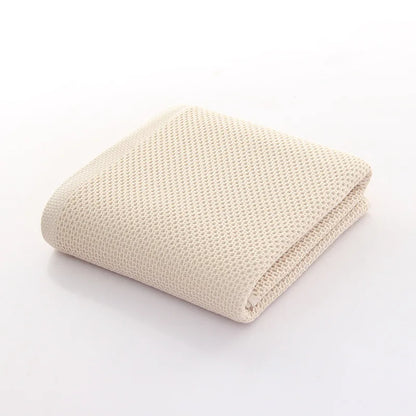 100% Cotton Waffle Bath Towels | Quick-Dry Absorbent Towel Set for Home & Hotel