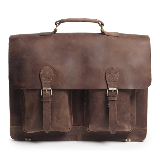 Sac bandoulière en cuir de buffle