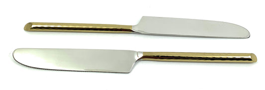 Vibhsa Ménagère Couteaux de table Dorés Argentés lot de 6