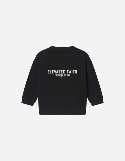 Kingdom Club Black Kids Crewneck