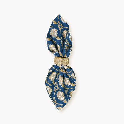 Nikhar Table Napkins - Ink Blue Set of 2