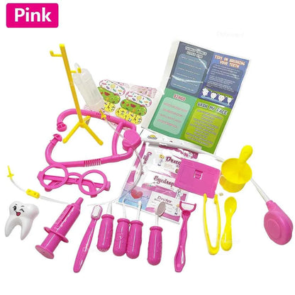 Doctor Play Set 30PCS Simulated Kids Doctor Kit Toys with Stethoscope Educational Pretend Play Medical Toy Boy Girl Toddler Gift