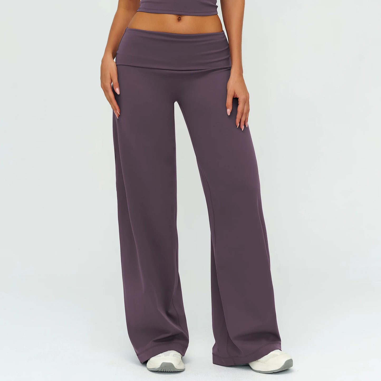 Women’s Loose Wide-Leg Sports Leggings — Slim Fit Running Trousers