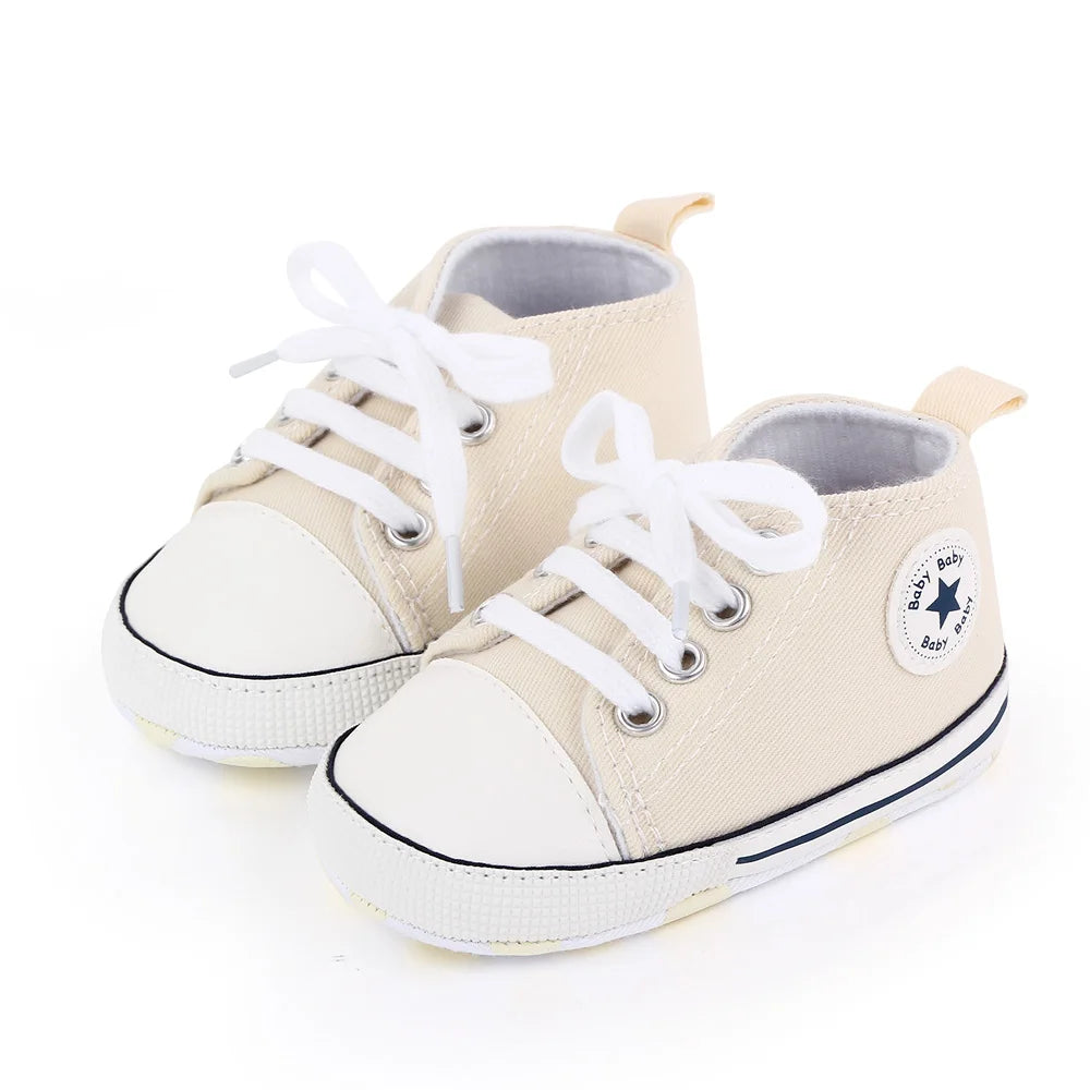 Classic Canvas Sneakers, Soft Sole First Walkers