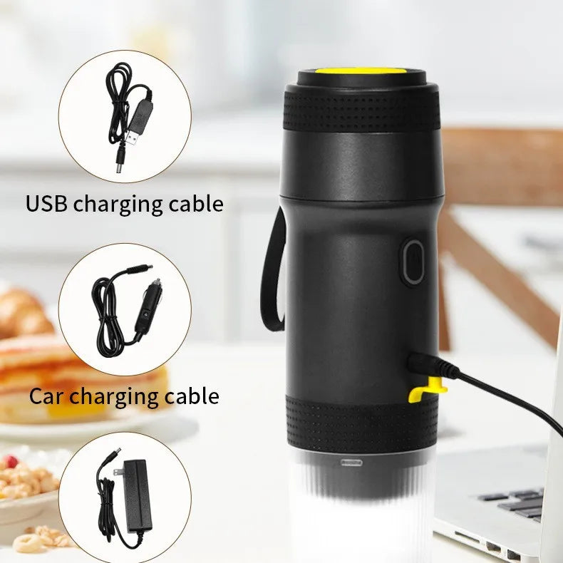 Multifunctional 3-in-1 Portable Espresso Machine | Car Home Camping American & Italian Style
