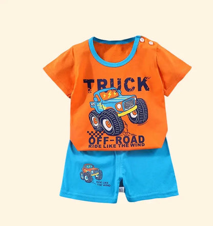100% Cotton T-Shirt & Shorts 2-Piece Kids Set