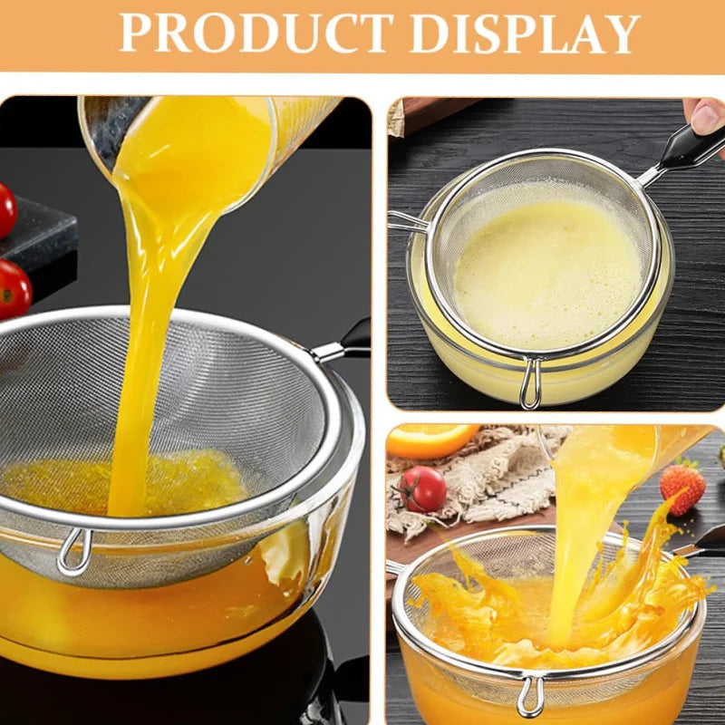 6.3 Inch Stainless Steel Fine Mesh Strainer and Sieve