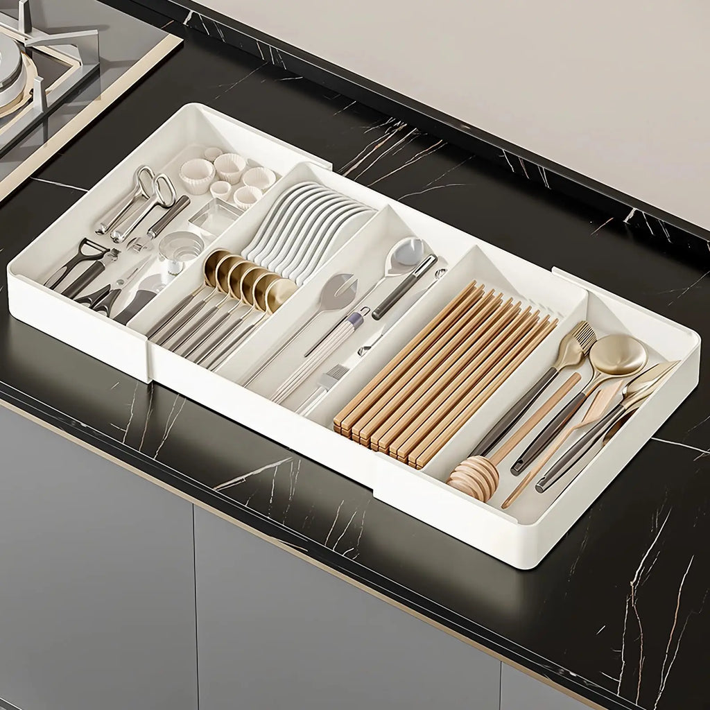 Expandable Cutlery Tray, Kitchen Drawer Organizer