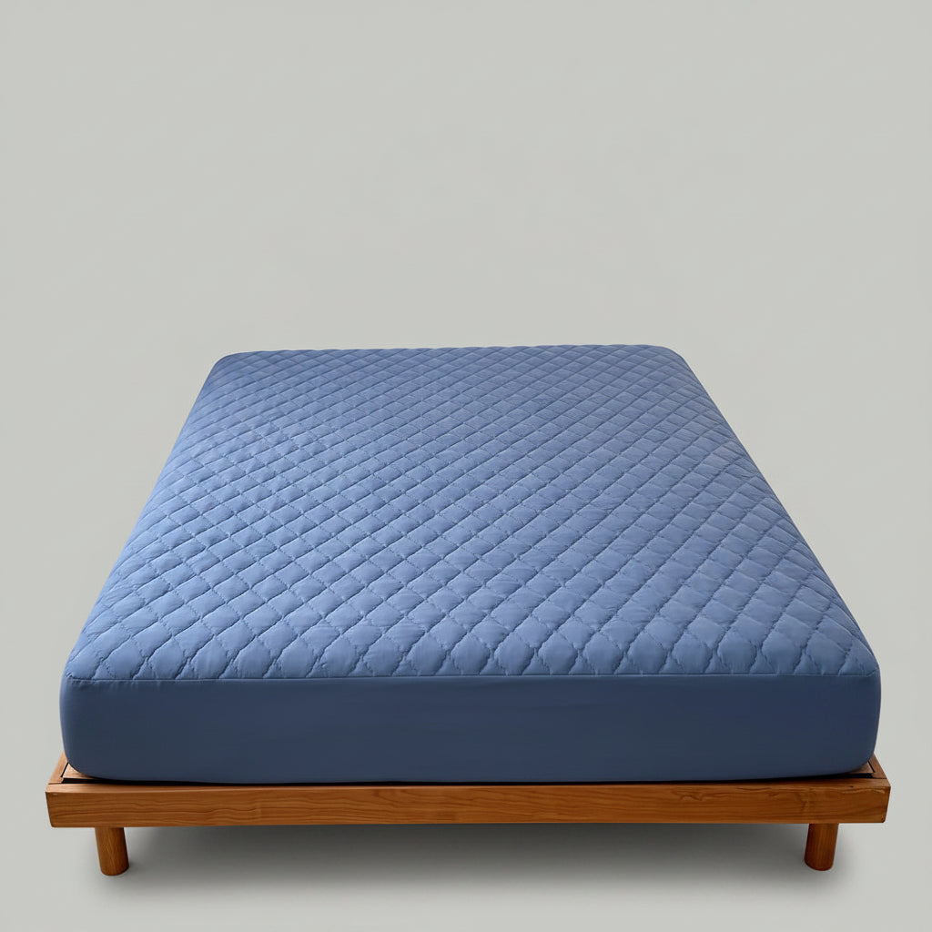 California King Waterproof Fitted Sheet | Soft Plush Noiseless Deep Pocket | Machine Washable
