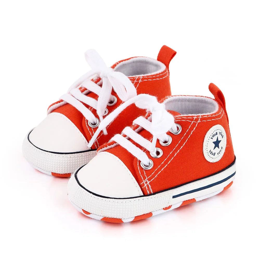 Classic Canvas Sneakers, Soft Sole First Walkers