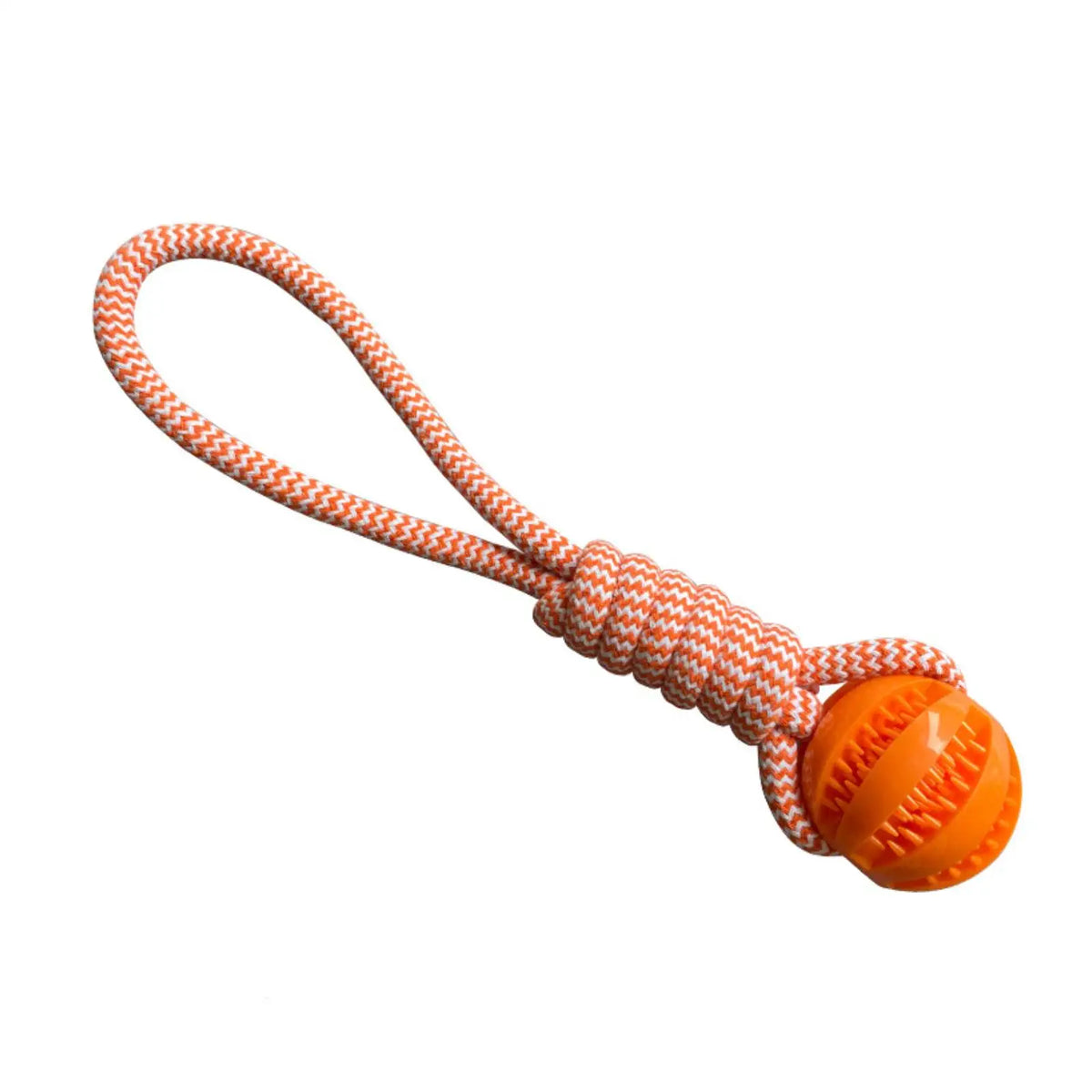 Bite-Resistant Cotton Rope Treat Ball for Dogs