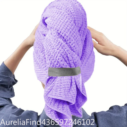 Extra Large Microfiber Quick Dry Hair Towel Wrap Turban Ultra Absorbent Soft