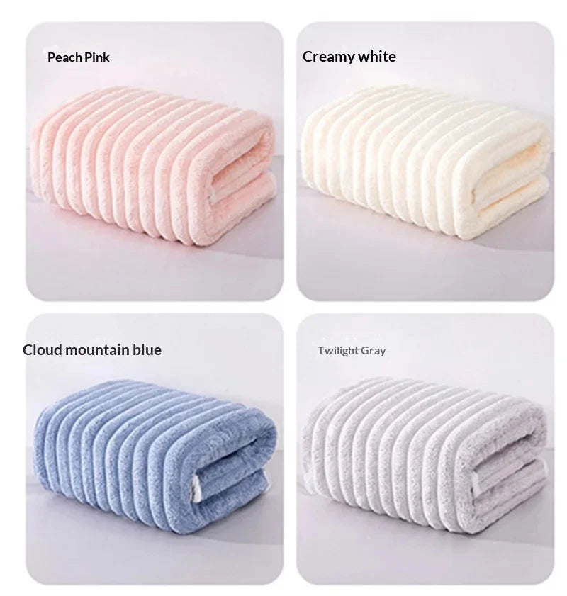 Enlarged Thick Coral Velvet Towel — Sports, Beach & Household Wrap