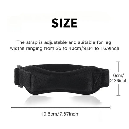 1 Piece Knee Patellar Tendon Knee Strape Brace Adjustable Shock Absorption Compression Knee Pad Sleeve for Basketball