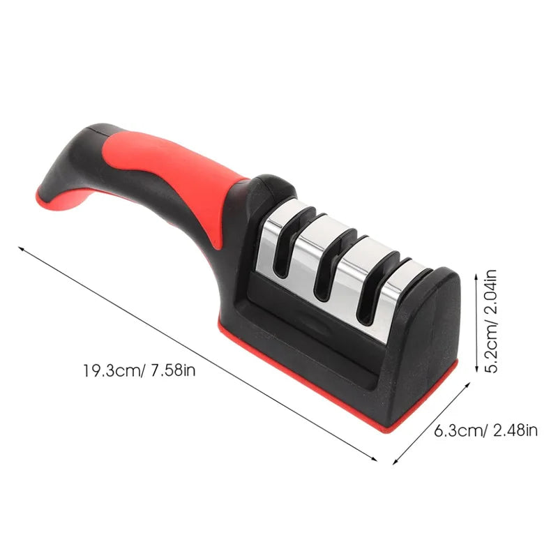 Quick Knife Sharpener with Non-Slip Base for Home and Outdoor Use