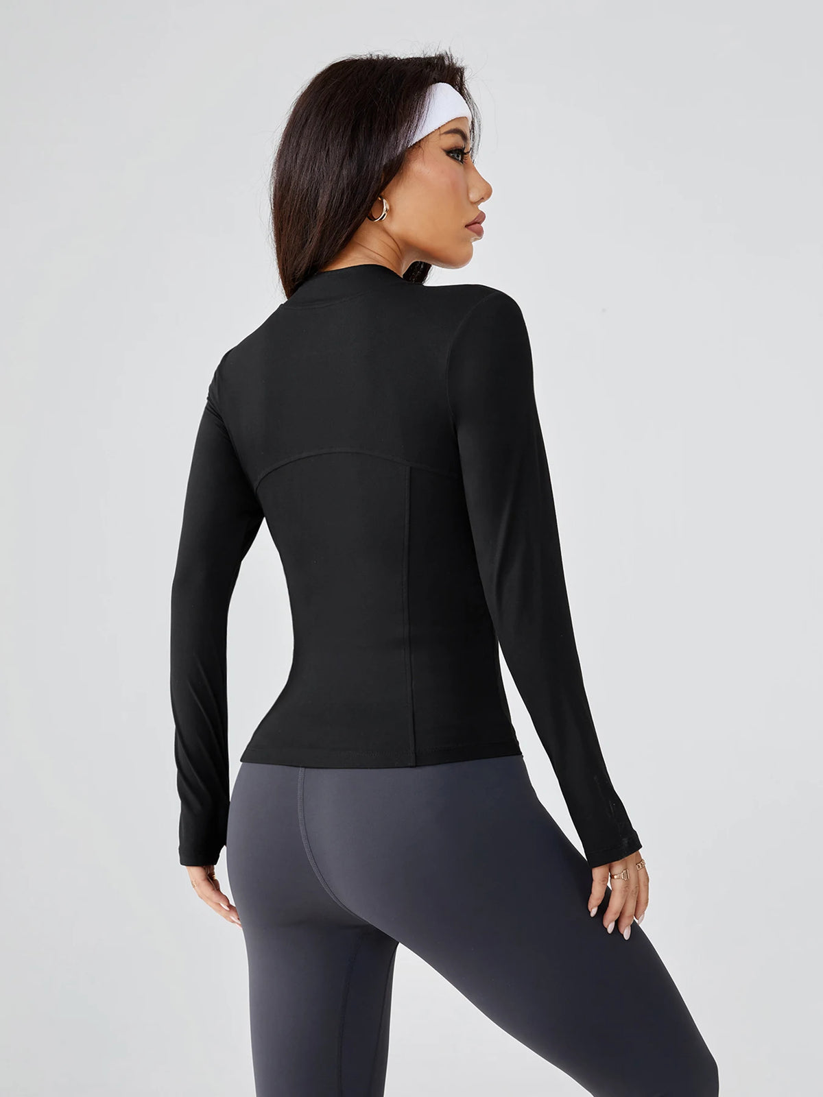 Women's New Slim-Fitting Yoga Jacket - Buttery-Soft Stretch Full-Zip Athletic Cardigan