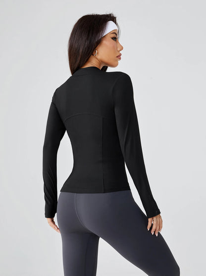 Women's New Slim-Fitting Yoga Jacket - Buttery-Soft Stretch Full-Zip Athletic Cardigan