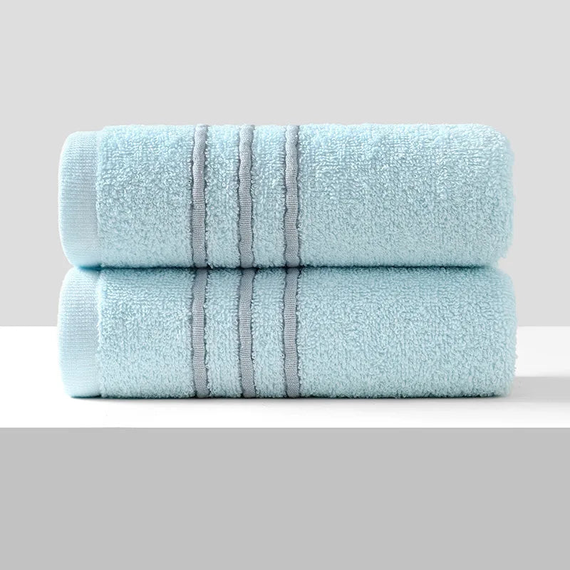 Extra-Thick Pure Cotton Bath & Face Towel — Home & Hotel