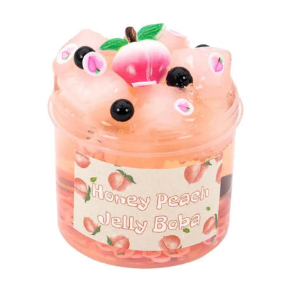 Soft 70ml Crystal Slime Foam Ball Glitter Clear Slime Set Strawberry Kiwi Stress Relief Slime Kit