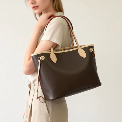 Soft-Texture Genuine Leather Chain Strap Handbag