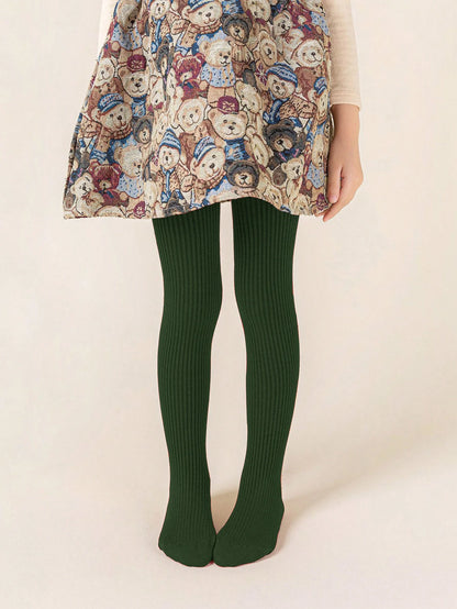 0-12 Years Children Cotton Baby Girls Pantyhose Spring Autumn Winter Bowknot TightsKids Infant Knitted Collant Tights