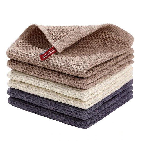 Honeycomb Cotton Kitchen Dishcloth, 5-Pack