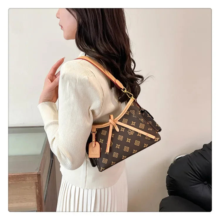 Printed Versatile Tote Bag, Large Capacity Hobo Style