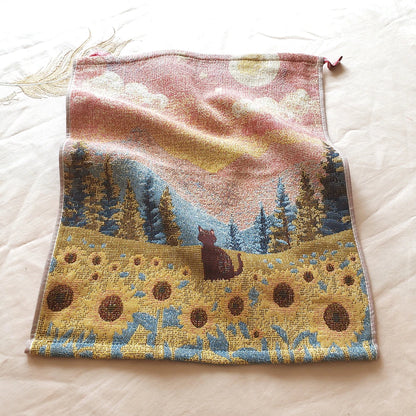 Pastoral Cats Cotton Gauze Hand Towel — Kids & Adults