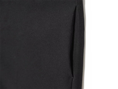 Women's Black Cropped Casual Shorts — Simple Summer Commuter Shorts