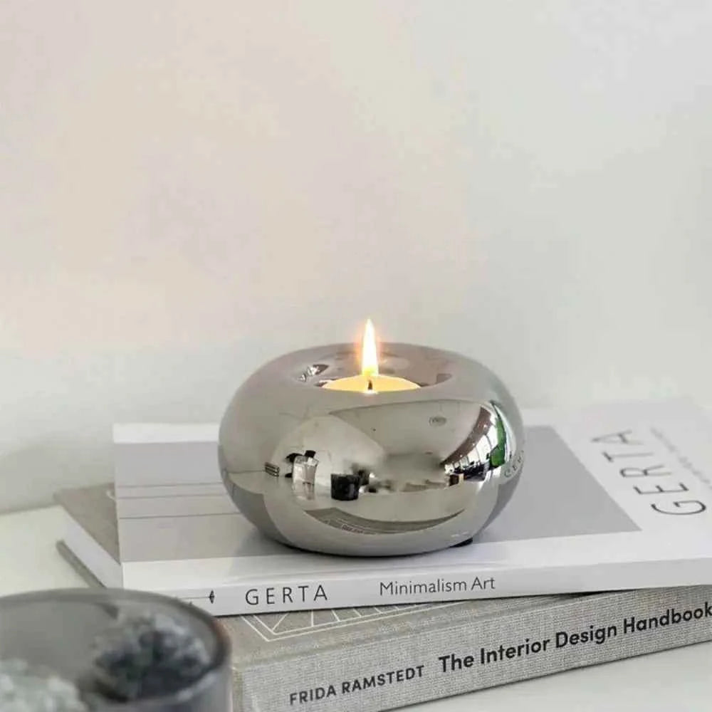 Crafts Ceramic Candle Holder Delicate Decorative Wax Melt Burner Art Modern Aroma Diffuser Photography Props