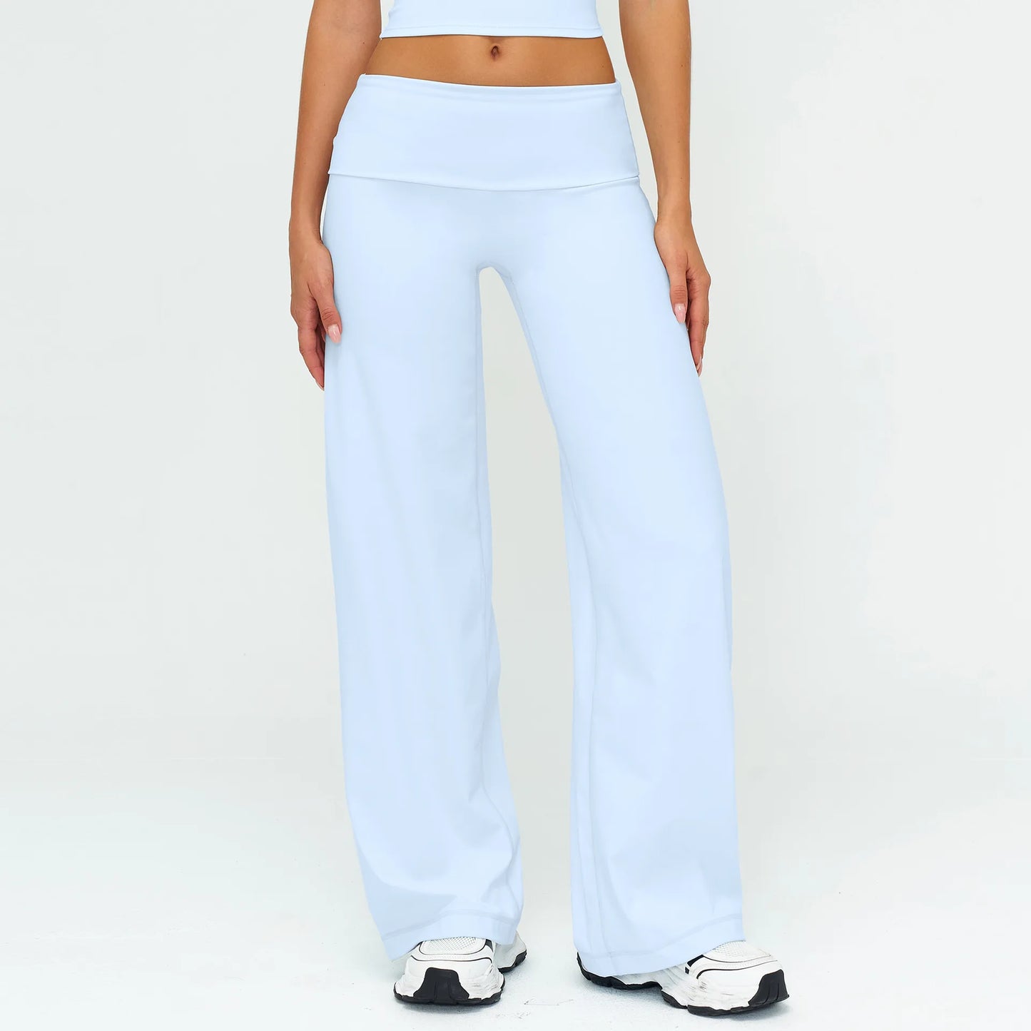 Women’s Loose Wide-Leg Sports Leggings — Slim Fit Running Trousers